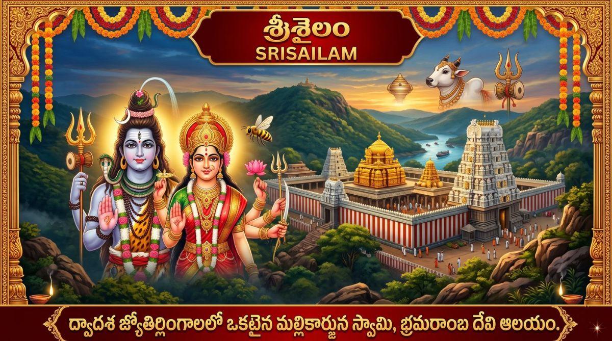 శ్రీశైలం శ్రీ భ్రమరాంబ మల్లికార్జున స్వామి ఆలయం - జ్యోతిర్లింగం, శక్తిపీఠం, యాత్రా వివరాలు | Srisailam Temple Guide in Telugu