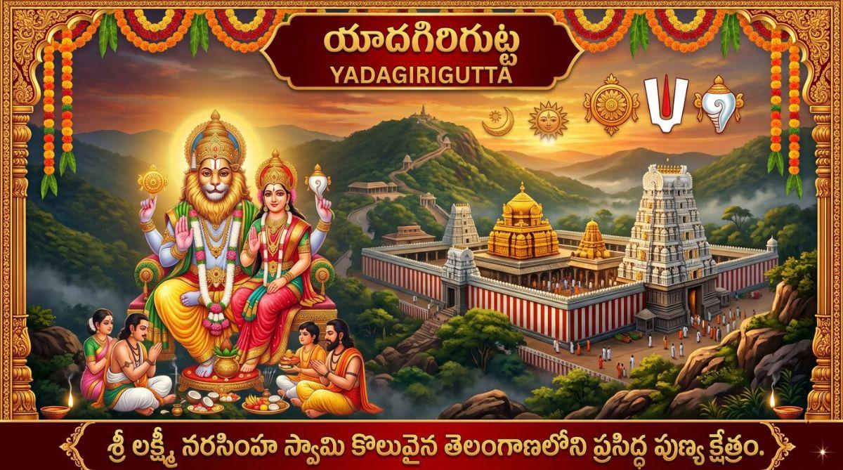 యాదగిరిగుట్ట శ్రీ లక్ష్మీ నరసింహ స్వామి ఆలయం - స్థల పురాణం, పునర్నిర్మాణం, యాత్రా వివరాలు | Yadagirigutta Temple Guide in Telugu